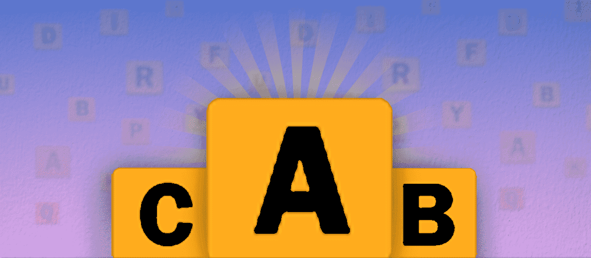 Touch the Alphabet Into Order